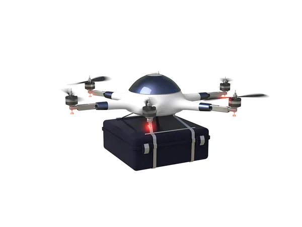 Drone leverans 3d — Stockfoto