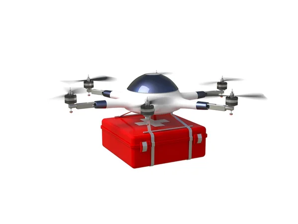 Rode Kruis drone — Stockfoto