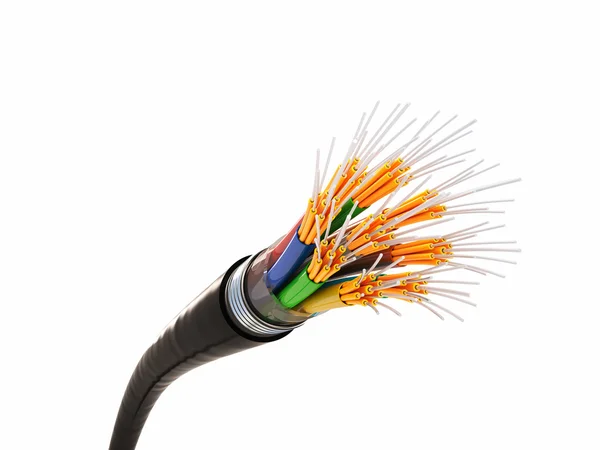 Fiber optik bakgrund — Stockfoto