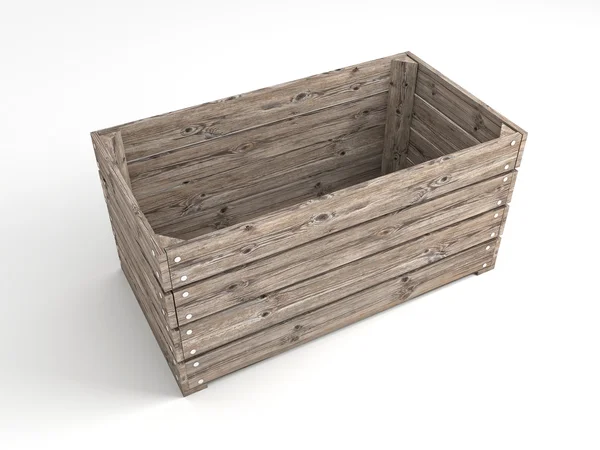 Classic 3d crate — Stock Photo, Image