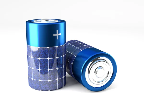 Fotovoltaic energie batterij — Stockfoto