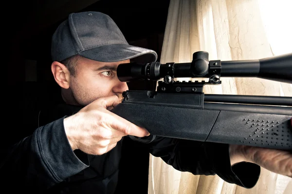 Cecchino in azione — Foto Stock