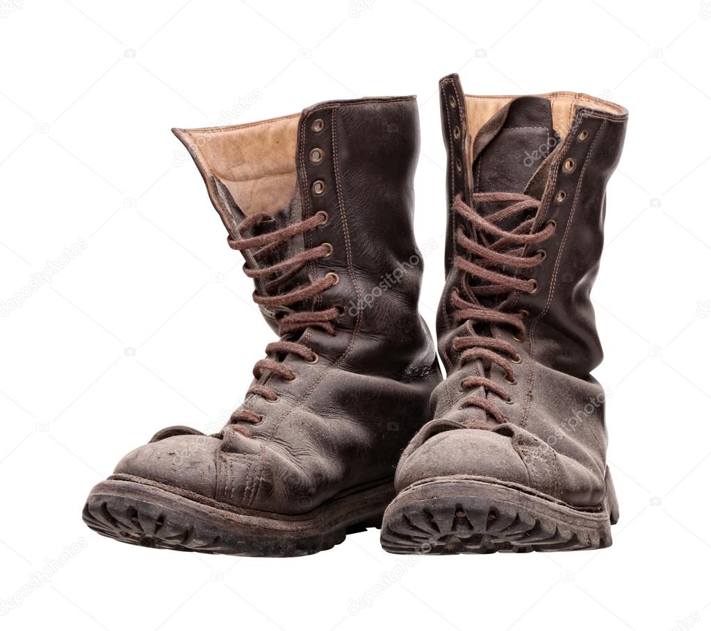 Old combat boots Stock Photo by ©jukai5 111628542