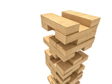 ahşap blokları kule oyuncak