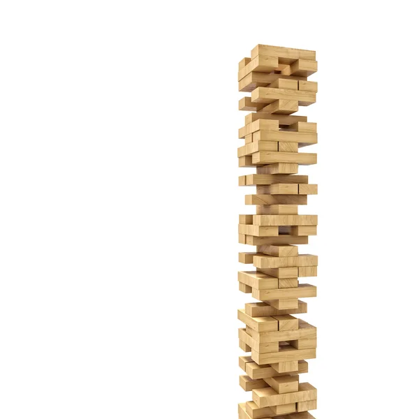 Wood blocks tower toy — Stock Photo, Image