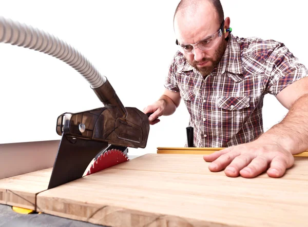 Tischler bei der Arbeit — Stockfoto