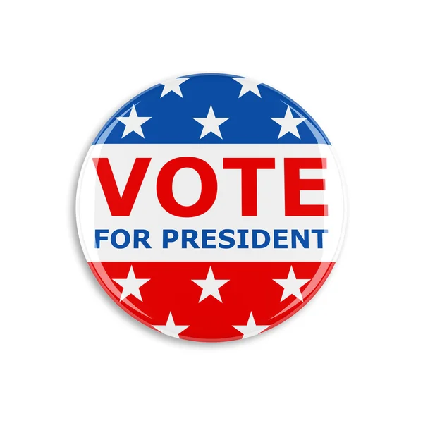 Κουμπί ψηφοφορία 3D ΗΠΑ — Φωτογραφία Αρχείου