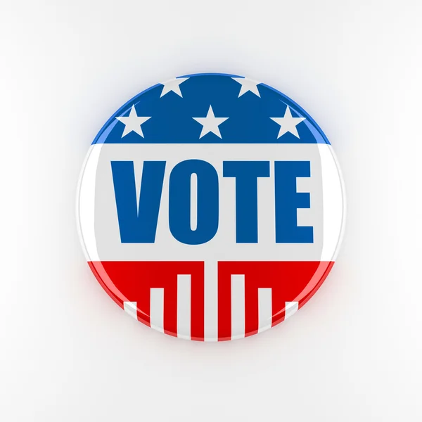 3d EUA botão de voto — Fotografia de Stock