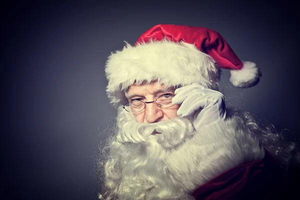 Santa claus portret — Stockfoto