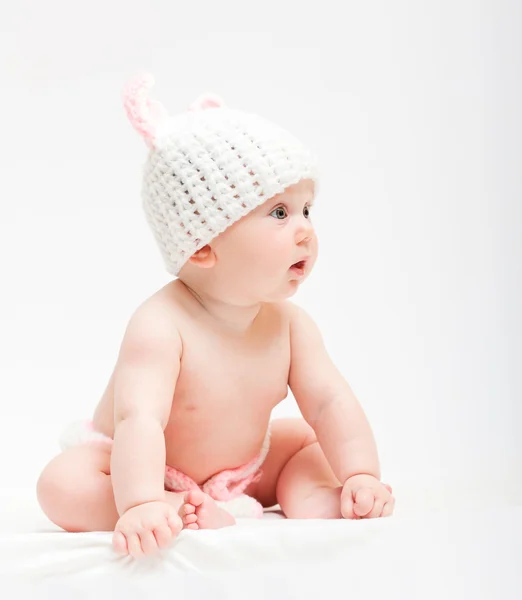 Carino ritratto neonato — Foto Stock