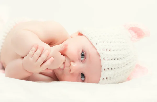 Schattig pasgeboren portret — Stockfoto