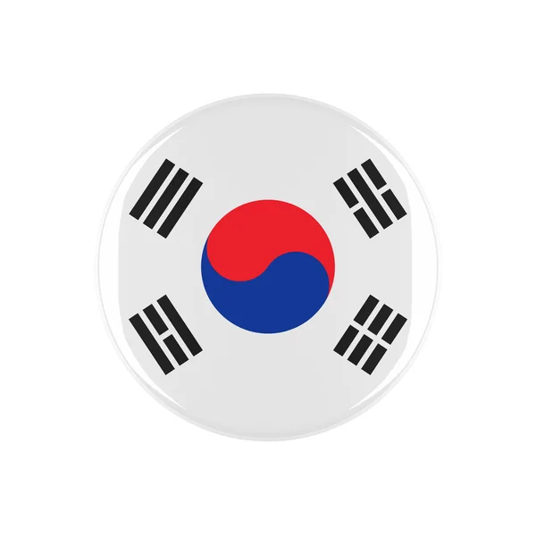 South korea flag button Stock Photos, Royalty Free South korea flag