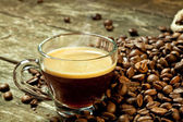 espresso and coffee grain