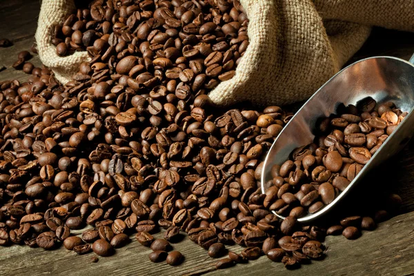 Graan voor espresso en koffie — Stockfoto