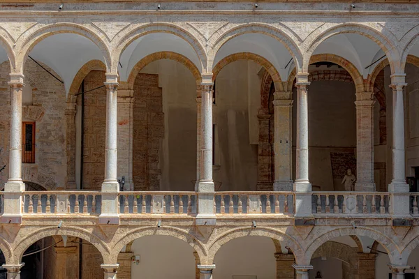 Palace Normans Palermo Sicily Detail Colonnade — Stock Photo, Image