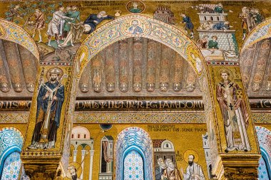 Palermo 'daki Palatine Şapeli' nin içinde. İtalya