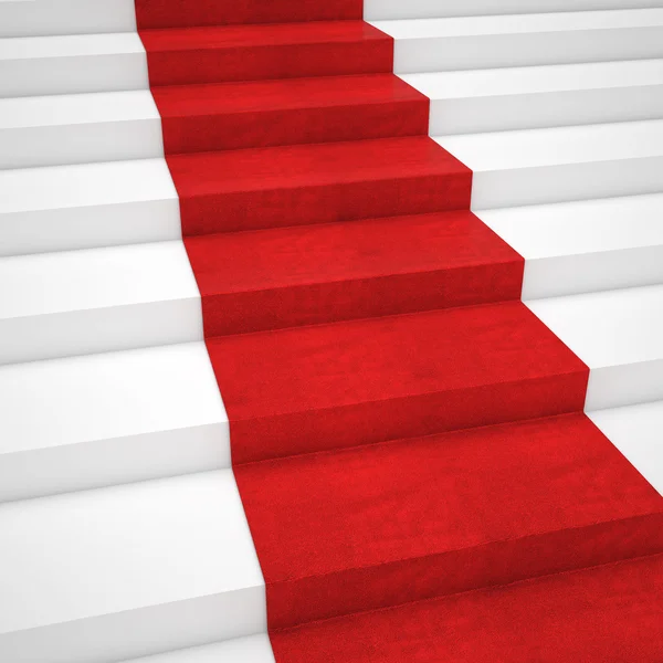 Red carpet stair — Stock Photo, Image