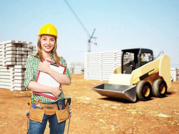 Handwerker auf der Baustelle — Stockfoto