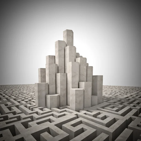 Tower and maze — Stock Photo, Image