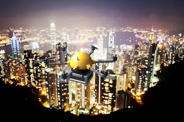 Drone levering — Stockfoto