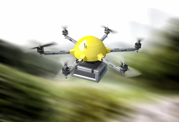 Drone levering — Stockfoto