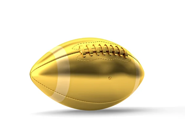 Golden american football — Stock Photo, Image