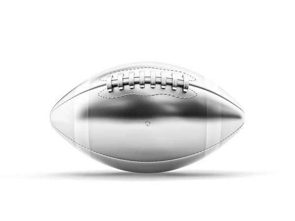 Срібні футбольний м'яч — стокове фото