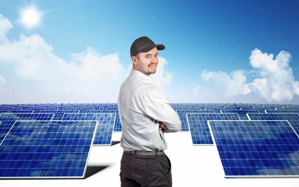 Sol energi — Stockfoto