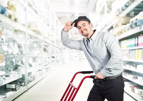 Homem de entrega — Fotografia de Stock