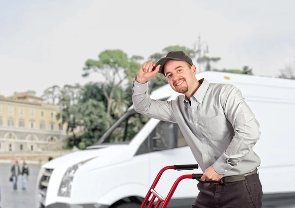 Delivery man — Stock Photo, Image