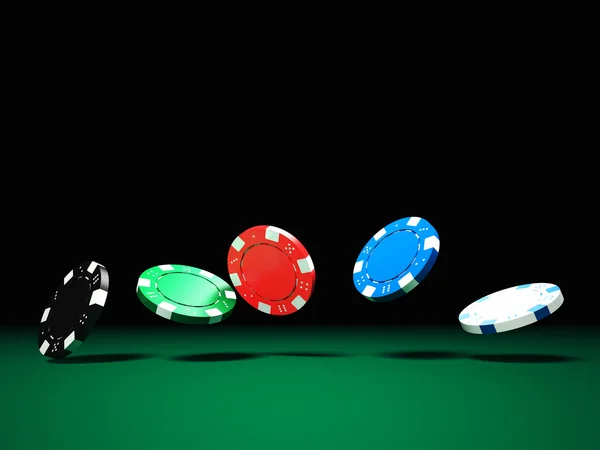 Poker fişleri — Stok fotoğraf