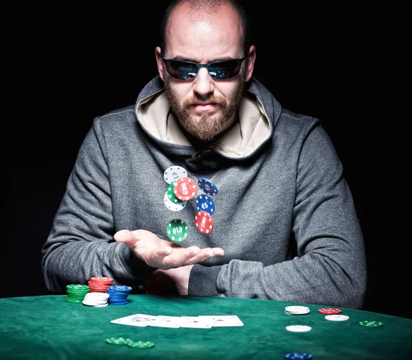 Pokerspieler — Stockfoto