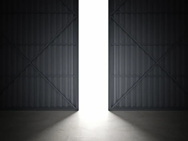 Puerta hangar — Foto de Stock