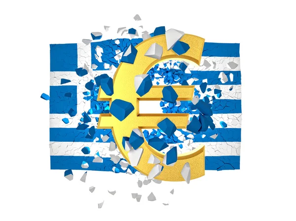 Grecia fallire — Foto Stock