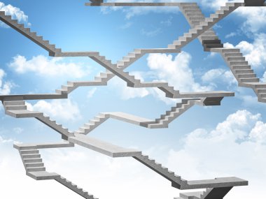 merdiven gökyüzünde