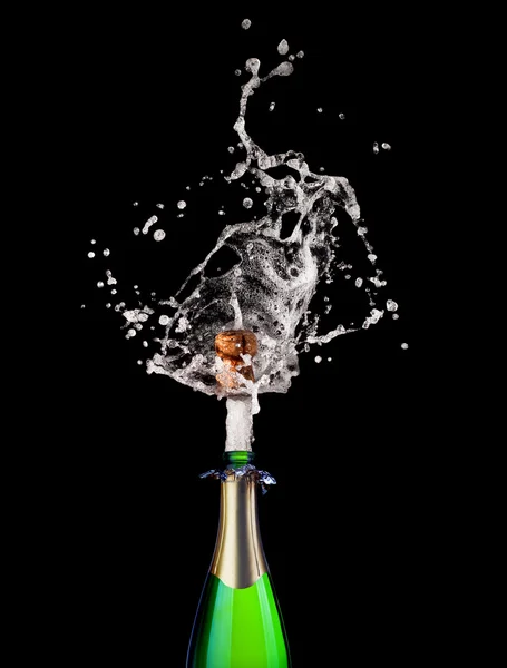 Popping champagne — Stock Photo, Image