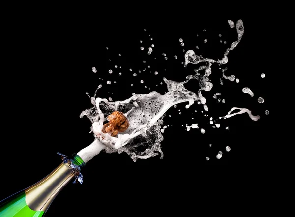 Popping champagne — Stock Photo, Image