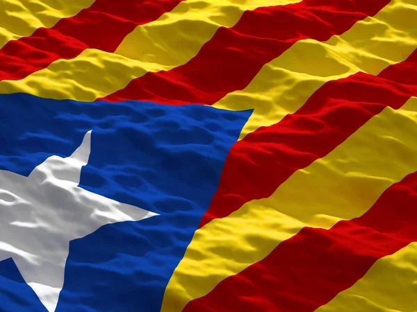 Katalońskiej fladze separatystycznych — Zdjęcie stockowe