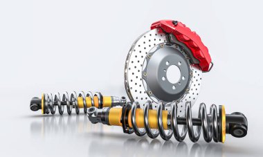 Otomotiv fren diski 3d şok emiciler