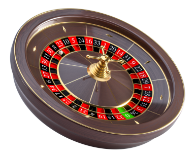 Şeffaf arkaplanda rulet çarkı 3d