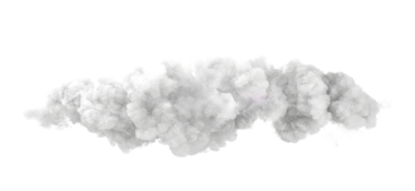 Şeffaf arkaplanda 3d Yumuşak beyaz bulut