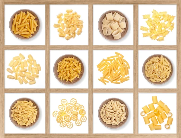 Pastas italianas secas — Foto de Stock