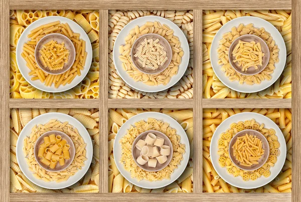 Pasta secca italiana — Foto Stock