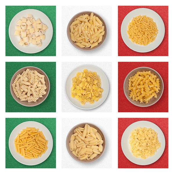 Pastas italianas secas — Foto de Stock