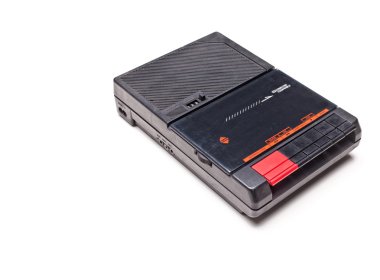 Beyaz kasette kaydedici