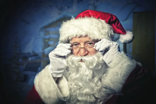 Santa claus portret — Stockfoto