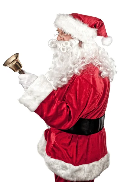 Santa claus portrét na bílém pozadí — Stock fotografie