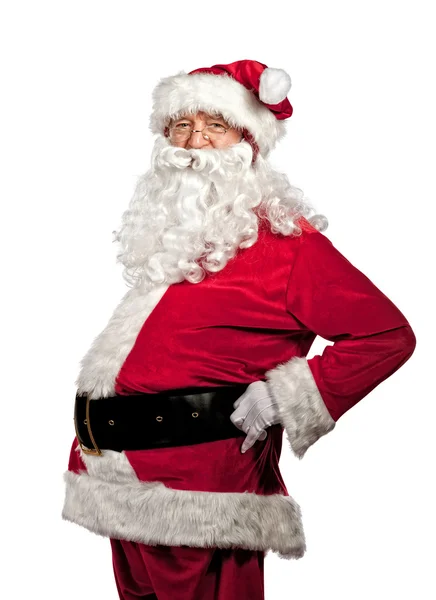 Retrato de Santa Claus en blanco —  Fotos de Stock