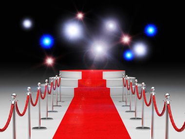 red carpet stair clipart