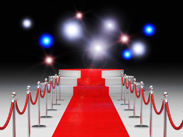 red carpet stair